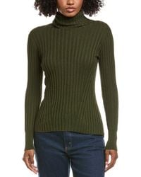 Hannah Rose - Rib Turtleneck Cashmere-Blend Sweater - Lyst