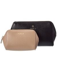 Furla - Camelia Leather Cosmetic Case Set Of 2 - Lyst