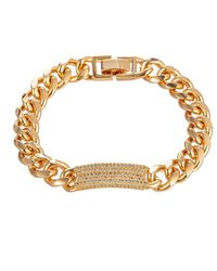 Eye Candy LA - The Luxe Collection Cz Valarie Cuban Name Tag Bracelet - Lyst