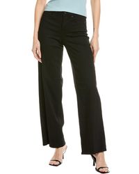 NYDJ - Teresa Black Rinse Wide Leg Jean - Lyst
