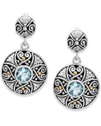 Samuel B. - 18K & 1.00 Ct. Tw. Topaz Drop Earrings - Lyst