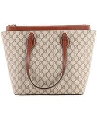 Gucci - Gg Coated Canvas & Leather Linea A Zip Tote Medium (Authentic Pre- Loved) - Lyst