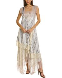Lanvin - Layered Silk Midi Dress - Lyst