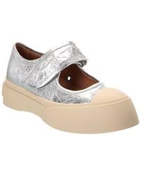 Marni - Pablo Leather Ballerina Flat - Lyst