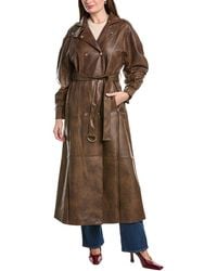 Bardot - Milana Vegan Leather Trench - Lyst
