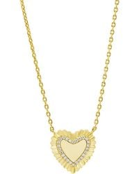 Savvy Cie - 14K Plated Cz Pendant Necklace - Lyst