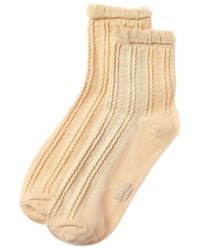 Stems - Pointelle Crew Socks - Lyst