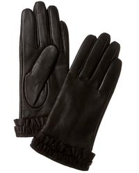 Phenix - Ruffled Bow Cashmere-lined Leather Gloves - Lyst