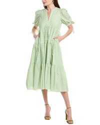 English Factory Embroidered Tiered A-Line Dress in Blue | Lyst UK English Factory Embroidered Tiered A-Line Dress in Blue | Lyst UK