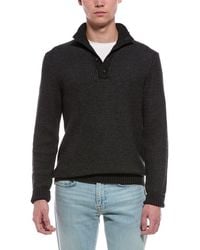 Faherty - Waffle Knit Cashmere-Blend Mock Neck Sweater - Lyst