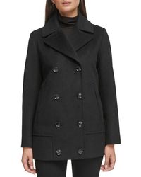 Kenneth Cole - Wool-Blend Coat - Lyst