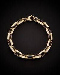 Italian Gold - 14k Oval Rolo Link Bracelet - Lyst