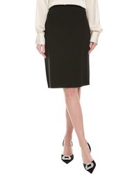 St. John - Solid Stretch Knit Pencil Skirt - Lyst