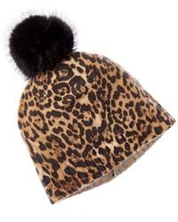 Sofiacashmere - Sofiacashmere Pom Cashmere Hat - Lyst
