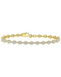Lab Grown Diamonds - 14K 3.68 Ct. Tw. Lab-Grown Diamond Tennis Bracelet - Lyst
