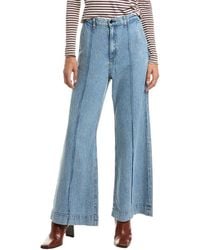 ASKK NY - Pintuck Linen-Blend Loma Wide Leg Jean - Lyst