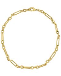 Adornia - 14k Plated Mixed Link Chain Necklace - Lyst