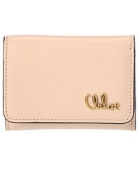 Chloé - Iconic Mini Leather Trifold Wallet - Lyst