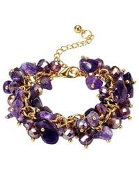 Liv Oliver - 18K Plated 18.20 Ct. Tw. Gemstone Bracelet - Lyst