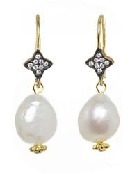 Rachel Reinhardt Jewelry - 14k Over Silver 13mm Pearl Earrings - Lyst