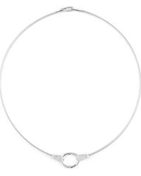 Reiss - 14K 0.29 Ct. Tw. Diamond Wire Necklace - Lyst