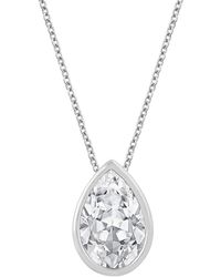 Lab Grown Diamonds - 14k 1.50 Ct. Tw. Lab Grown Diamond Solitaire Pendant - Lyst