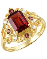 Kai Fine Jewelry - 14K 1.86 Ct. Tw. Diamond & Garnet Cocktail Ring - Lyst