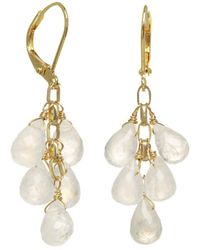 Rachel Reinhardt Jewelry - 14K Over Moonstone Cluster Earrings - Lyst