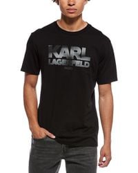 KARL LAGERFELD - Rubberized Large Karl T-Shirt - Lyst