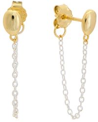 Argento Vivo - 14k Plated Oval Earrings - Lyst