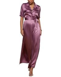 L'Agence - Klement Cargo Pocket Silk Dress - Lyst