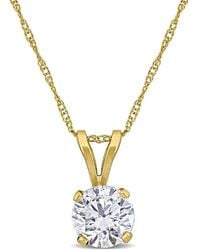 Lab Grown Diamonds - Created Forever 14k 1.00 Ct. Tw. Lab-grown Diamond Solitaire Necklace - Lyst