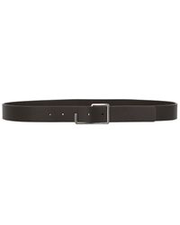 Bottega Veneta Leather Belt - Metallic