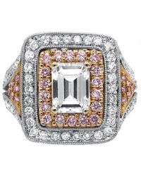 Diana M. Jewels - Fine Jewelry 18k 2.75 Ct. Tw. Diamond Half-set Ring - Lyst