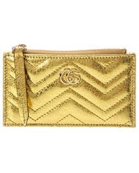Gucci - Gg Marmont Leather Key Pouch - Lyst