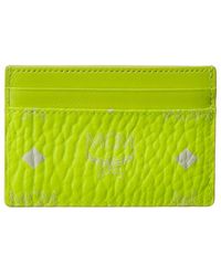 MCM - Neon Coated Canvas Wallet - Lyst