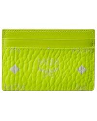 MCM - Neon Coated Canvas Wallet - Lyst