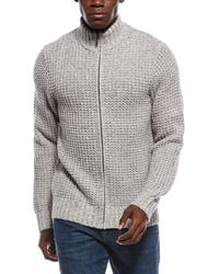 Vince - Mega Marl Full Zip Wool & Cashmere-Blend Mock Neck Cardigan - Lyst