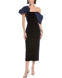 Marchesa - Stretch Velvet Fitted Cocktail Dress - Lyst