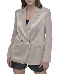 DKNY - Open Back Blazer - Lyst