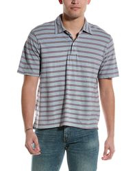 Save Khaki - Stripe Polo Shirt - Lyst