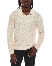 John Varvatos - Haynes Johnny Collar Sweater - Lyst