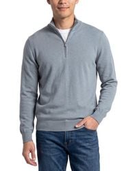 Gran Sasso - 100% Cashmere 1/4-Zip Mock Neck Sweater - Lyst