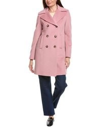 Fleurette - Tailored Double-Breasted Wool-Blend Coat - Lyst