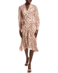 Tahari - The Linnea Faux Wrap Dress - Lyst