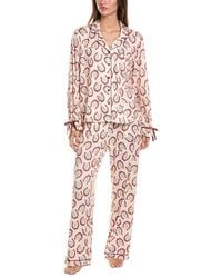 Haute Dreamz - 2pc Romantic Bow Trim Pajama Set - Lyst