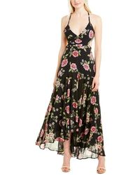 yumi spring floral maxi dress