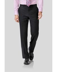 Charles Tyrwhitt - Classic Fit Twill Business Wool Suit Trouser - Lyst