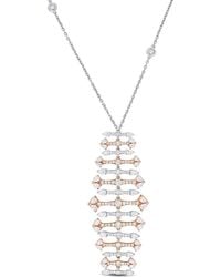 Rina Limor - 14k Two-tone 3.29 Ct. Tw. Diamond Drop Necklace - Lyst