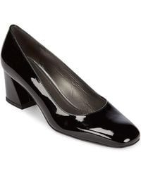 Stuart Weitzman Marymid Patent Leather Court Shoes - Natural